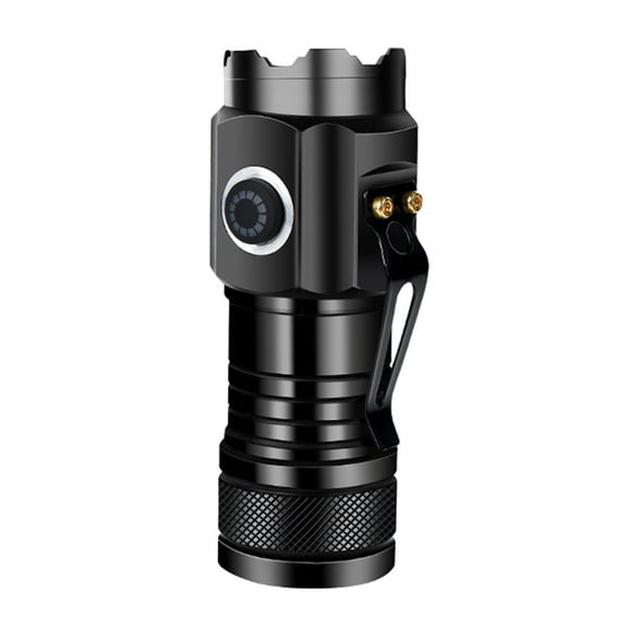 TFYZYY Aluminum Alloy Flashlight with USB Charging, Magnetic Tail Pen Clip, 20W High Power, Life Grade Waterproof, Compact Outdoor Light, 3 Lighting Modes Strong, Medium, Flash