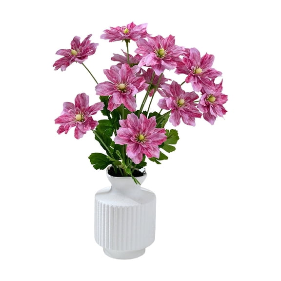 TFYZYY Artificial Flower Flowering Crabapple Bonsai Simulated Silk Plant for Home Decoration, Office Desk Decor, Wedding Centerpiece, and Floral Landscape Enhancements