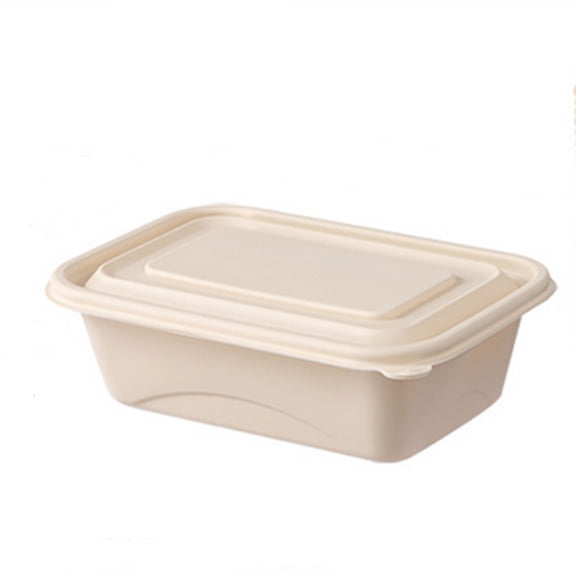 TFYZYY Biodegradable Disposable Lunch Box Eco-Friendly Takeaway Packing Box for Family Dinners, Outdoor Picnics, and Holiday Events Versatile Kitchen Tool for Sustainable Living