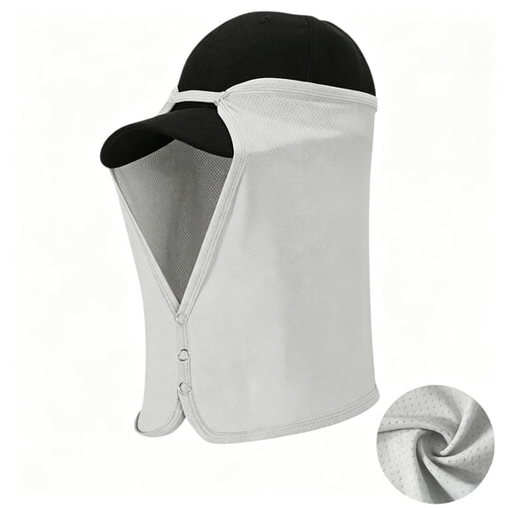 TFYZYY Breathable Mesh Neck Flap Sun Shield Hat Cover, Lightweight Polyester Accessory, Ideal for Cycling, Hiking, Fishing, Beach, Outdoor Sun Protection