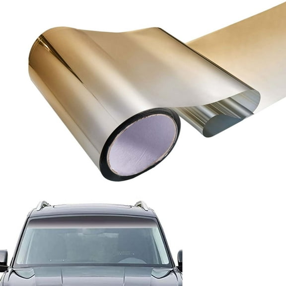 TFYZYY Car Windscreen Sunstrip Solar Film 20x150cm Self-Adhesive UV Protection PVC Easy Install Decorative Sun Shade Sticker for Vehicles