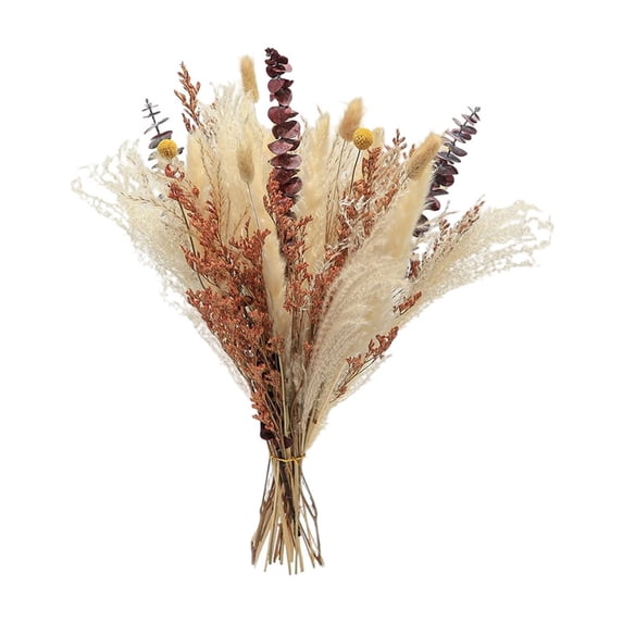 TFYZYY Dried Pampas Grass Decor, Faux Pampas Grass with Bunny Tails, Elegant Boho Flowers for Home Table Decor, Wedding and Party Decorations, Minimalist Floral Arrangement