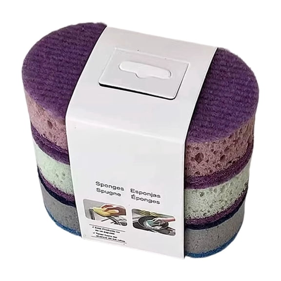 TFYZYY Dual-Sided Cleaning Sponges Multi-Color Scrub Sponges for Kitchen Dishwashing and Household Cleaning, High-Absorbent, Non-Scratch Scouring Pads, Ideal for Home and Commercial Use