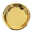 thumbnail image 1 of TFYZYY Elegant Gold Foil Disposable Paper Plates Stylish Metallic Party Dinnerware for Birthdays, Weddings, and Celebrations Quality, Convenient Clean-Up with Eye-Catching Design, 1 of 6