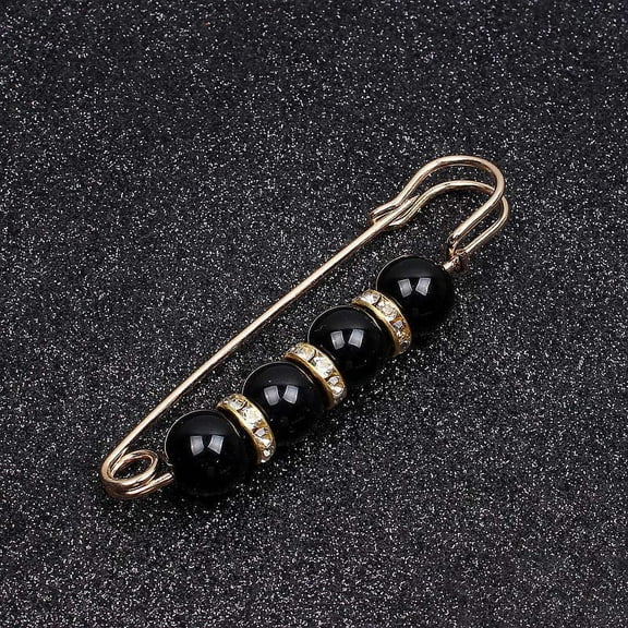 TFYZYY Elegant Rhinestone Pearl Brooch for Women - Faux Pearl Tightening Belt, Shawl, Sweater Pin Clip - Versatile Clothing Accessory