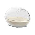 thumbnail image 1 of TFYZYY Extra Large Dinosaur Shaped Sand Bath House for Hamsters, Gerbils, and Small Pets, Curved Bottom, Side Door Design for Easy Cleaning and Minimal Sand Spillage, 1 of 7