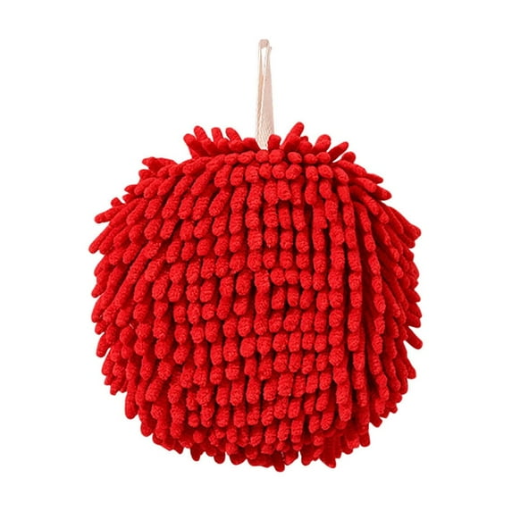 TFYZYY Fuzzy Ball Hand Towel,Hanging Hand Towels for Bathroom,Kitchen Hand Towels with Hanging Loops,Soft Absorbent Hand Bath Towel