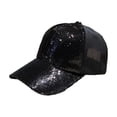 thumbnail image 1 of TFYZYY Glitter Sequin Baseball Cap Adjustable Mesh Sun Hat for Women, Breathable Travel Cap for Outdoor Activities, Fashionable Party Hat with Ponytail Hole, Comfortable and Stylish, 1 of 6