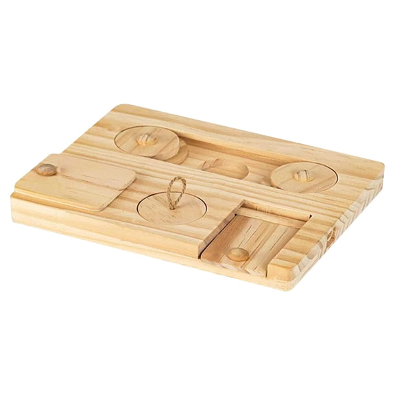 TFYZYY Interactive Guinea Pig Foraging Toys, 6 in 1 Wooden Enrichment Treat Dispenser for Small Pets, Rabbits, Chinchillas, Hamsters, Rats, and Gerbils