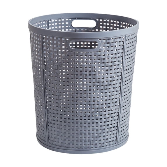 TFYZYY Large Capacity Plastic Laundry Hamper Sturdy Dirty Clothes Storage Basket with Side Handles, Hollow Design for Odor Prevention, Smooth Finish for Delicate Fabrics