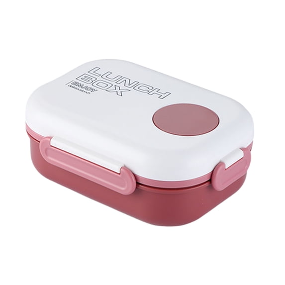 TFYZYY Lunch Box for Toddlers Leakproof Multi-Compartment Plastic Lunch Container with Integrated Utensil Storage Ideal for Work, Camping, and Daily Meals on the Go