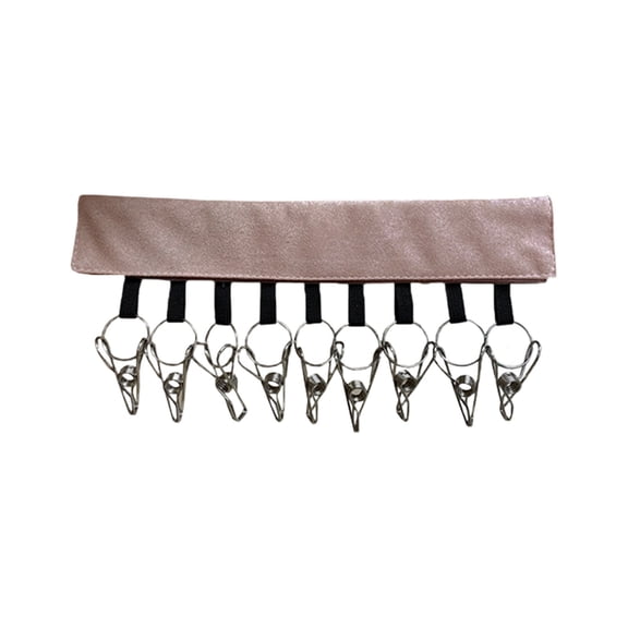 TFYZYY Multi-Purpose Fabric Hat Rack with Metal Clips Hanging Cap Organizer and Storage Holder for Socks, Masks, Towels Ideal for Travel, Camping, and Small Spaces