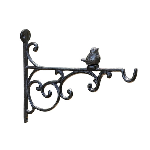 TFYZYY MultiStyle Cast Iron Bird Wall Bracket Hooks Heavy Duty Decorative Hook for Plan Hanging Baskets, Wind Chimes, Lanterns Vintage Rustic Garden Decor