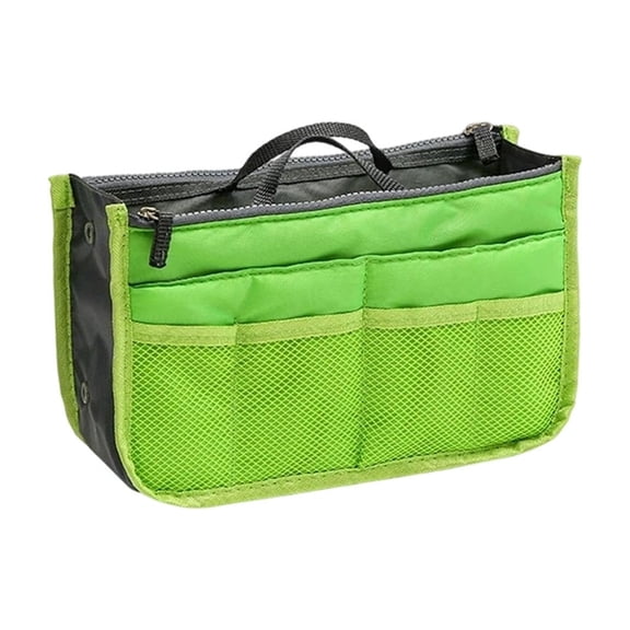 TFYZYY Multifunctional Liner Bag, Double-Zip Travel Organizer with Mesh Pockets for Cosmetics, Toiletries, and Electronics, Durable and Foldable Storage Solution for Home and Travel