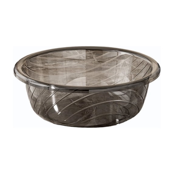 TFYZYY Multipurpose Clear Plastic Round Basin Thick Wash Tub for Laundry, Bath, and Household Storage Durable Container for Daily Use in Bathroom and Kitchen