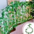 thumbnail image 1 of TFYZYY Plastic Simulation Grape Leaves Green Vines 220cm Long Decorative Faux Foliage for Home Decor, Holiday Decor, Garden Decoration, 1 of 6