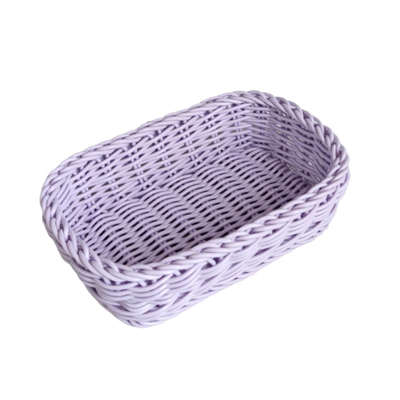 TFYZYY Plastic Woven Storage Basket Rectangular Organizer Tray for Bathroom, Kitchen, and Desktop Organization Lightweight, Durable, Easy to Clean Cleaning Solution