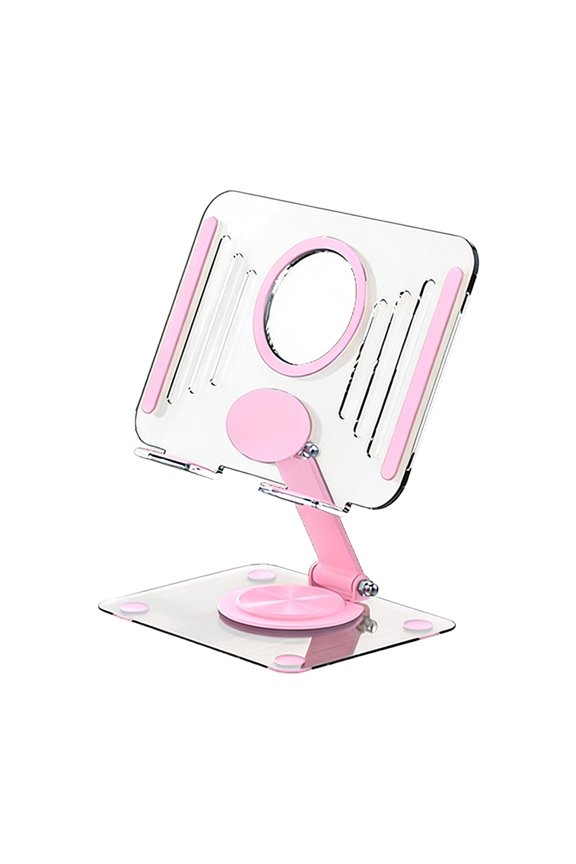Rotating Tablet Stand for Desktop Portable and Foldable Phone Holder, 360° Adjustable, Anti-Slip Support, Lightweight Design for Work, Viewing, and Live Streaming