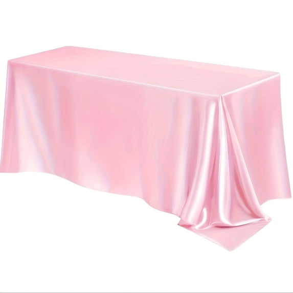 TFYZYY Seamless Satin Tablecloth Soft Polyester Table Decoration for Weddings, Banquets, Parties & Events Elegant Smooth Fabric, Easy Care, Versatile Use, Ideal for Home Dining