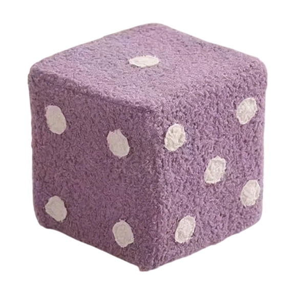 TFYZYY Shoe Bench for Home Entryway, Multi-Purpose Dice-Patterned Stool for Living Room and Vanity, Comfortable Footrest with Removable Cover, Space-Saving Design, Ideal for Families