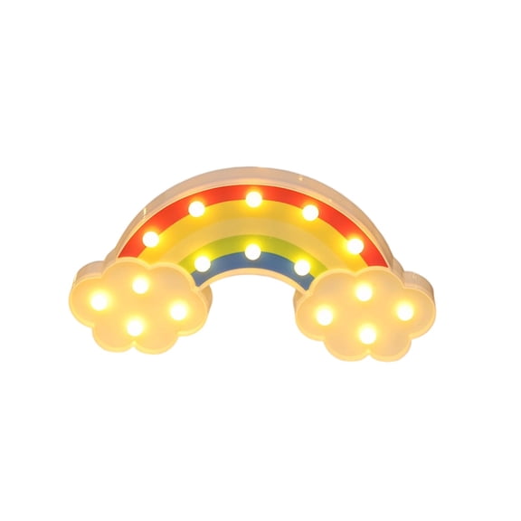 TFYZYY Spectrum Cloud LED Marquee Night Light Battery Operated Wall Lamp for Kids Bedroom, Nursery & Party Decor Whimsical Cloud Design, Soft Gentle Glow, Perfect Gift Idea