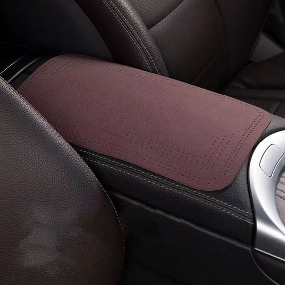 TFYZYY Universal Car Armrest Pad, Soft Leather Elbow Support Cushion for Central Console, All-Season Comfort, Breathable & Wear-Resistant, 12.6x7 Inch