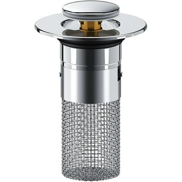 TFixol Bathroom Accessories Bathroom Sink Plug Stopper Pop-Up Sink Drain Strainer Plug Universal Basin Core Drain Filter for 8mm Depth Shower Sink Filter (1PCS)