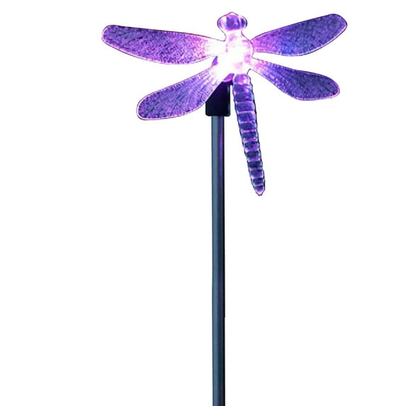 TFixol Gardening Gift LED Solar Garden Stake Light Multi Color-Changing Dragonfly Garden Decor Figurines Lights Outdoor Landscape Lighting for Path, Yard, Lawn, Patio