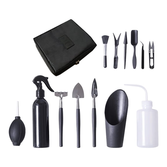TFixol Gardening Gift14PCS Garden Planting Tool Set Bonsai Succulent Transplanting Mini Planting Hand Tools for Indoor Miniature Fairy Garden Plant Care