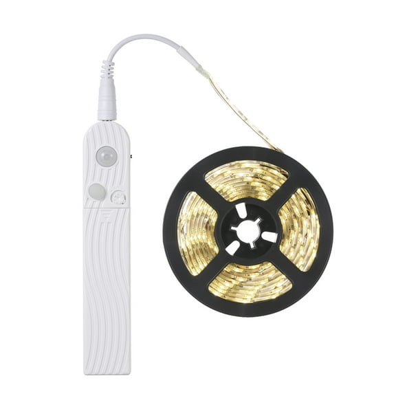 TFixol Gardening GiftDC5-6V 2W 1 Meter 60 LED Strip Light Cabinet Lamp Battery Powered Operated USB Charging Port 3 Different Lighting Modes IP65 Water Resistance Portable