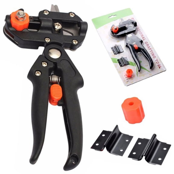 TFixol Gardening GiftProfessional Grafting Tools Grafter Pruner Kit Garden Fruit Tree Pruning Grafting Shears 2 in 1 Scissors Cutting Tool Kit Set with Replaceable Blades