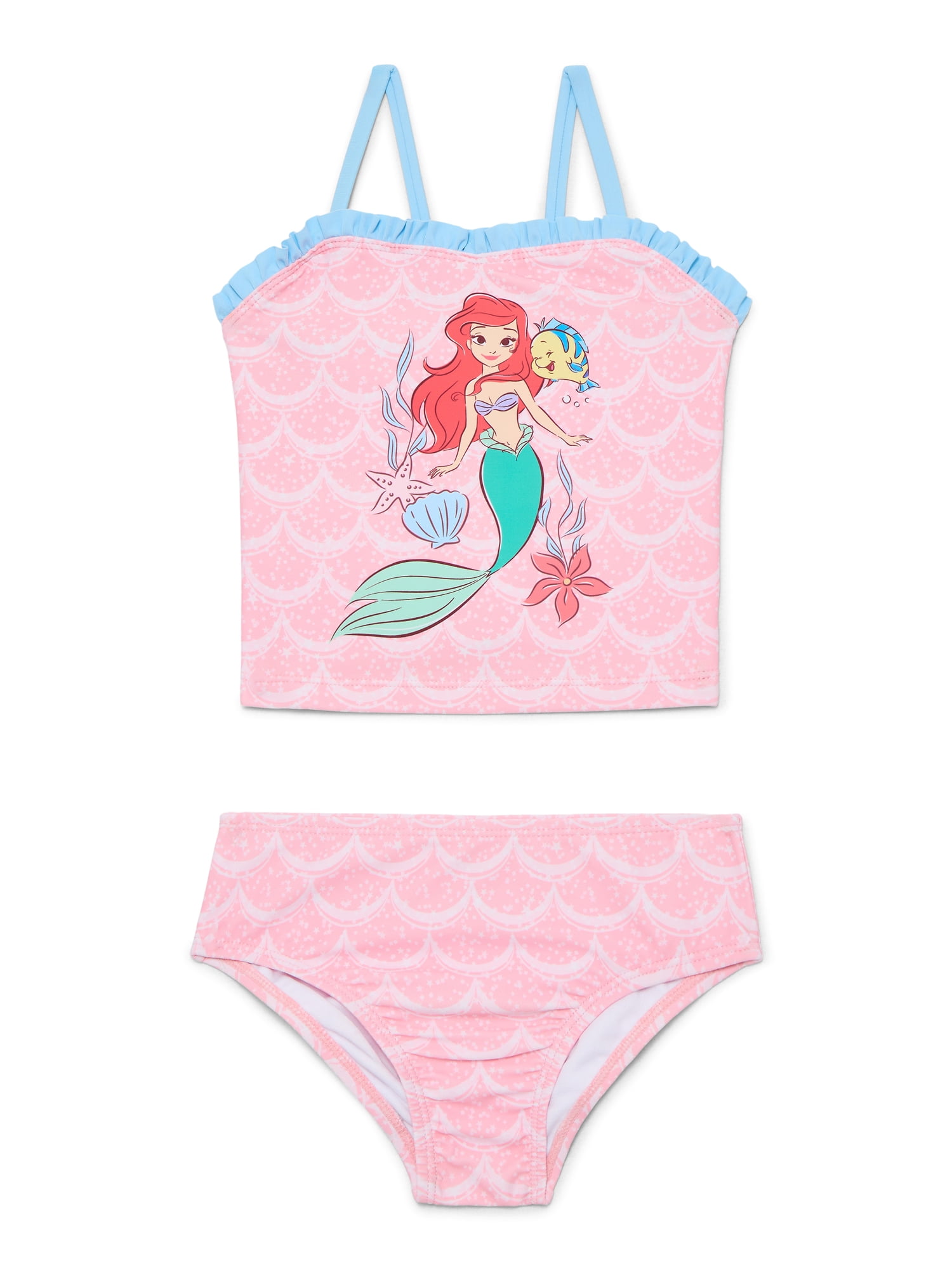 Character Toddler Girl Tankini Swimsuit Set, 2-Piece, Sizes 12M-5T
