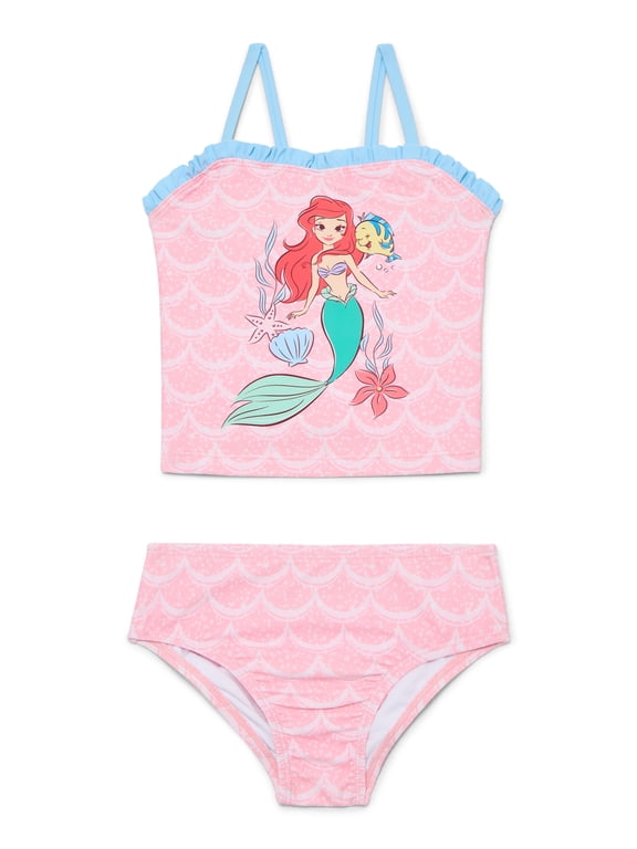 Character Toddler Girl Tankini Swimsuit Set, 2-Piece, Sizes 12M-5T
