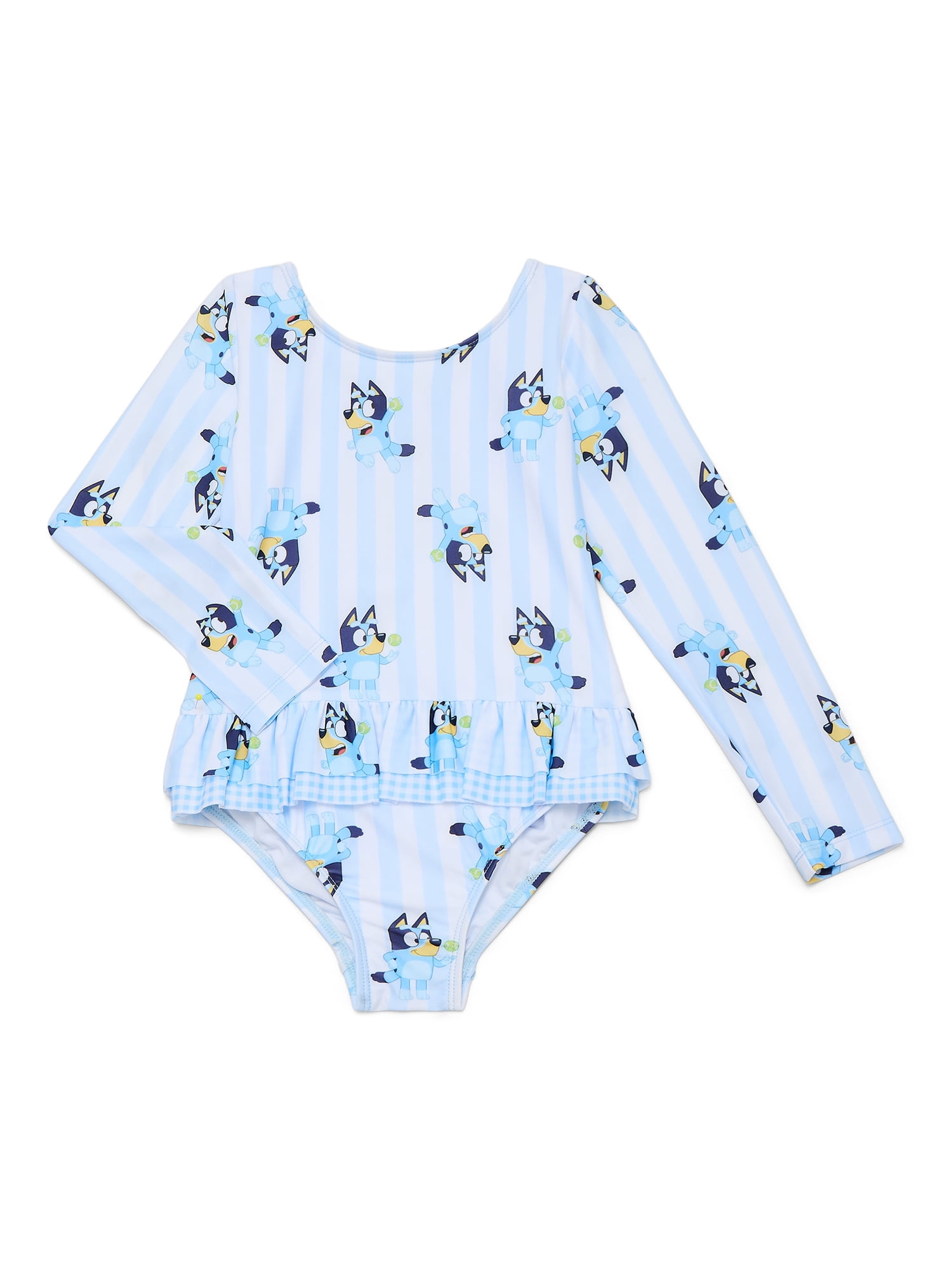 Character Toddler Girl Rash Guard One- Piece Swimsuit, Sizes 12M-5T