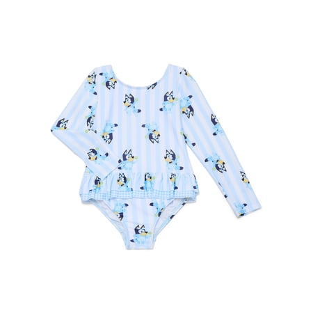 Dreamwave Apparel Character Toddler Girl Rash Guard One- Piece Swimsuit, Sizes 12M-5T