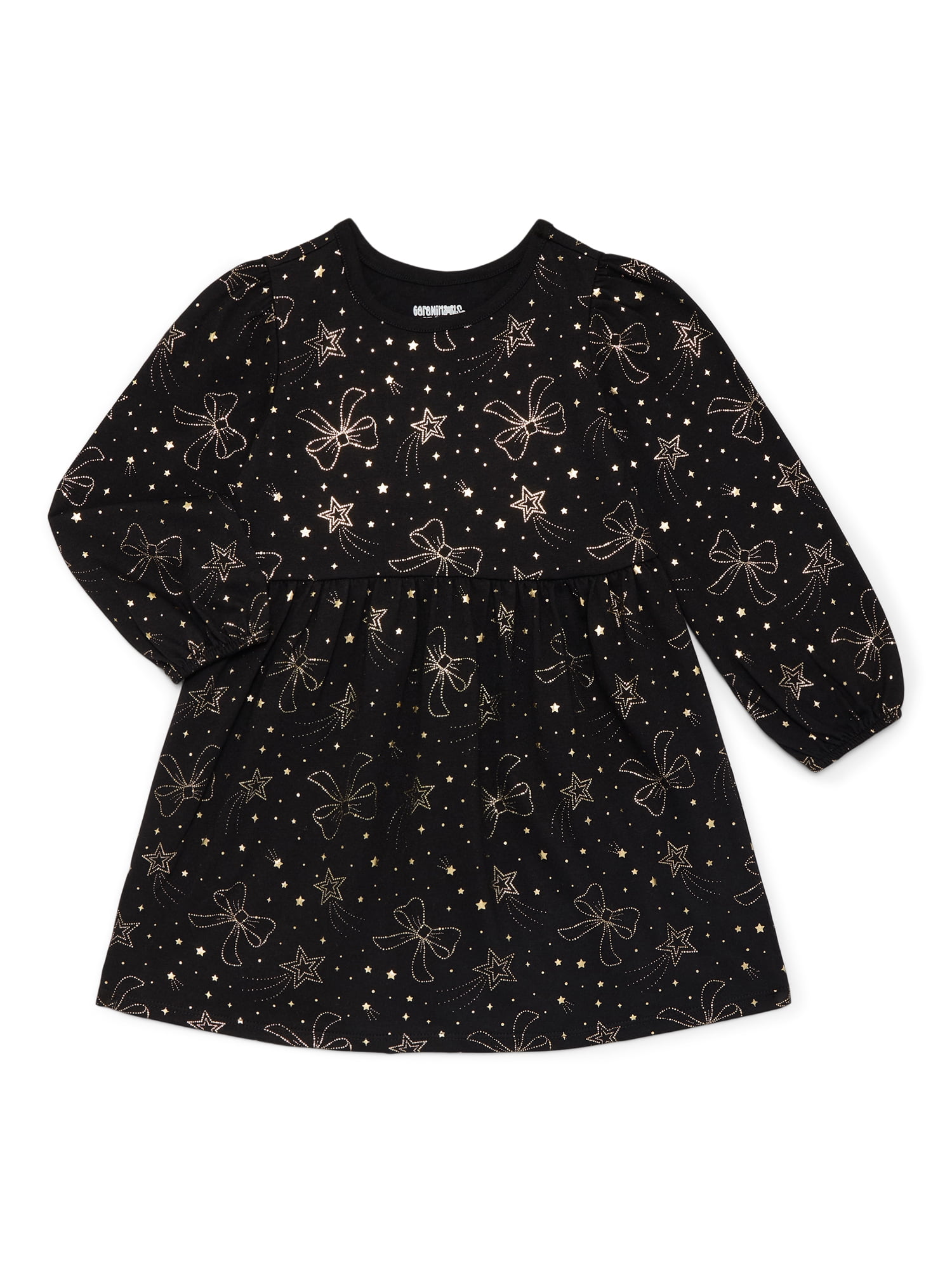 Garanimals Toddler Girl Long Sleeve Elastic Cuff Knit Dress, Sizes 12M-5T