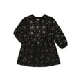 thumbnail image 1 of Garanimals Toddler Girl Long Sleeve Elastic Cuff Knit Dress, Sizes 12M-5T, 1 of 3