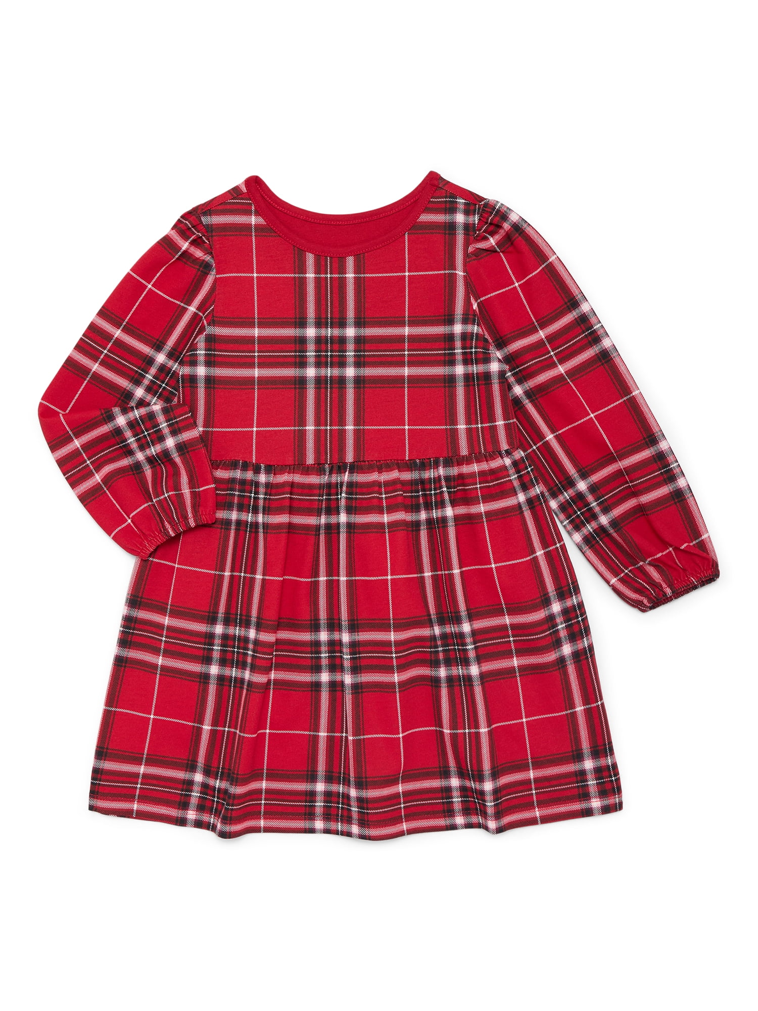 Garanimals Toddler Girl Long Sleeve Elastic Cuff Knit Dress, Sizes 12M-5T