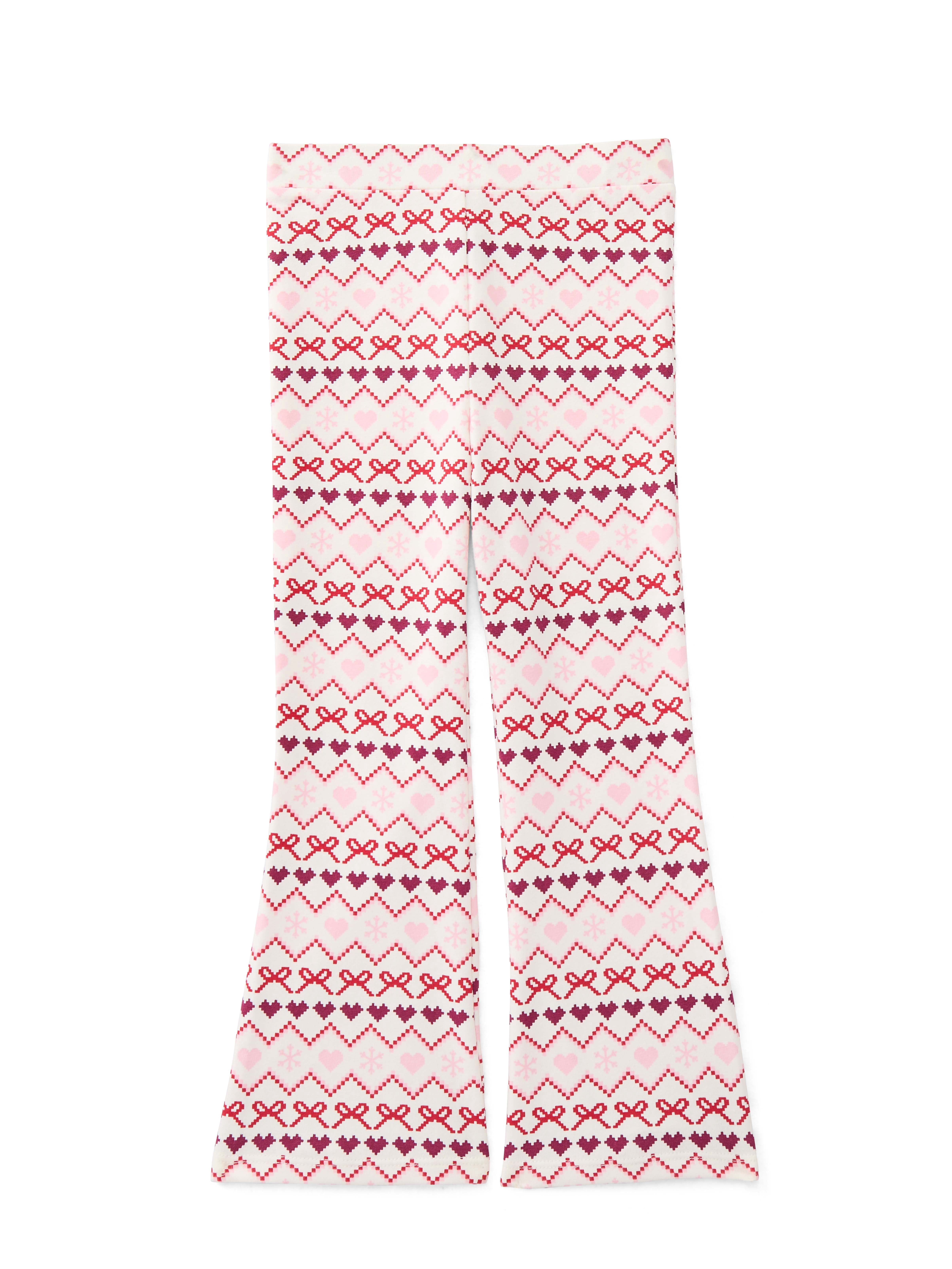 Garanimals Toddler Girls Holiday Printed Jersey Flare Pants, Sizes 18M-5T