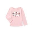 thumbnail image 1 of Garanimals Toddler Girls Holiday Graphic Tee with Long Sleeves, Sizes 18M-5T, 1 of 3