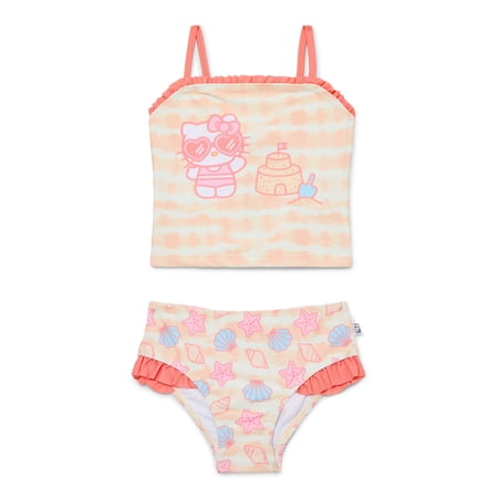 Ariel Character Toddler Girl Tankini Swimsuit Set, 2-Piece, Sizes 12M-5T