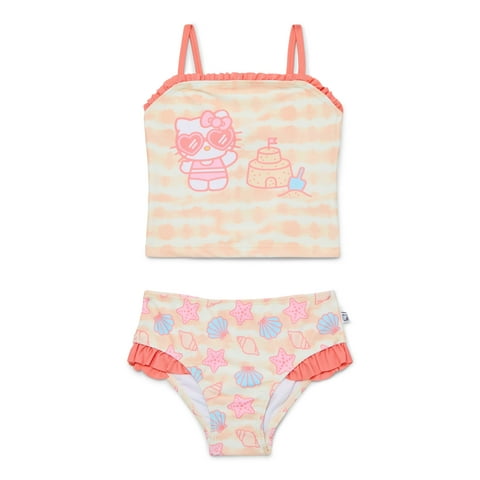 Character Toddler Girl Tankini Swimsuit Set, 2-Piece, Sizes 12M-5T