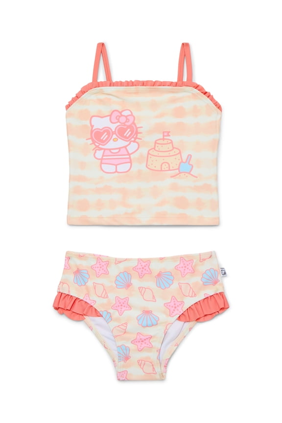 Character Toddler Girl Tankini Swimsuit Set, 2-Piece, Sizes 12M-5T