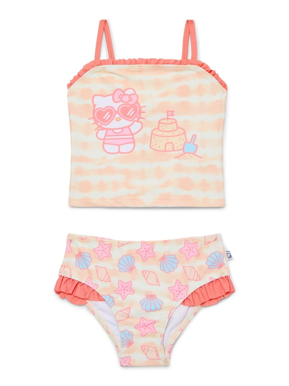 Character Toddler Girl Tankini Swimsuit Set, 2-Piece, Sizes 12M-5T