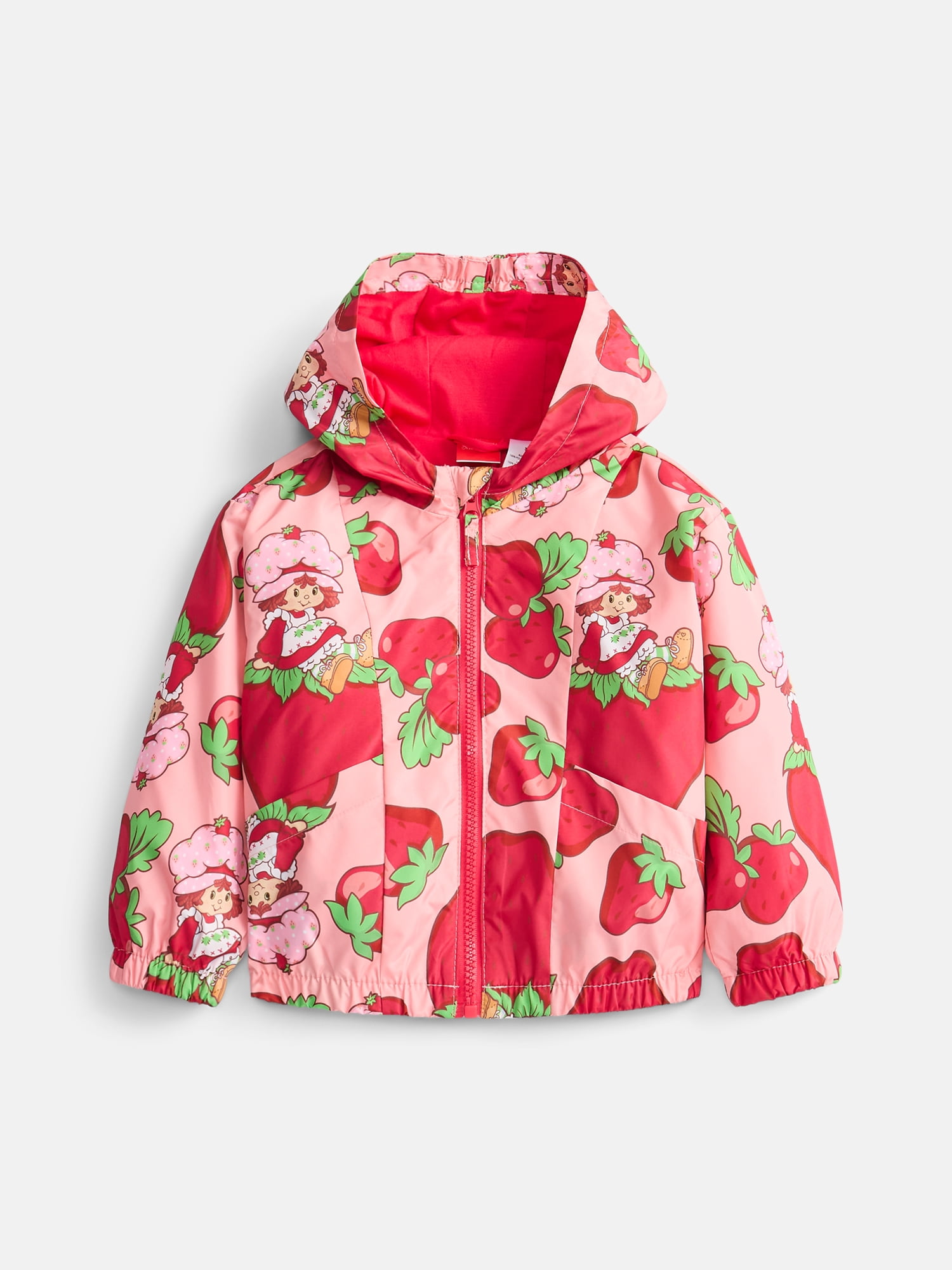 Strawberry Shortcake Toddler Girls Lightweight Windbreaker Jacket, Sizes 2T-5T