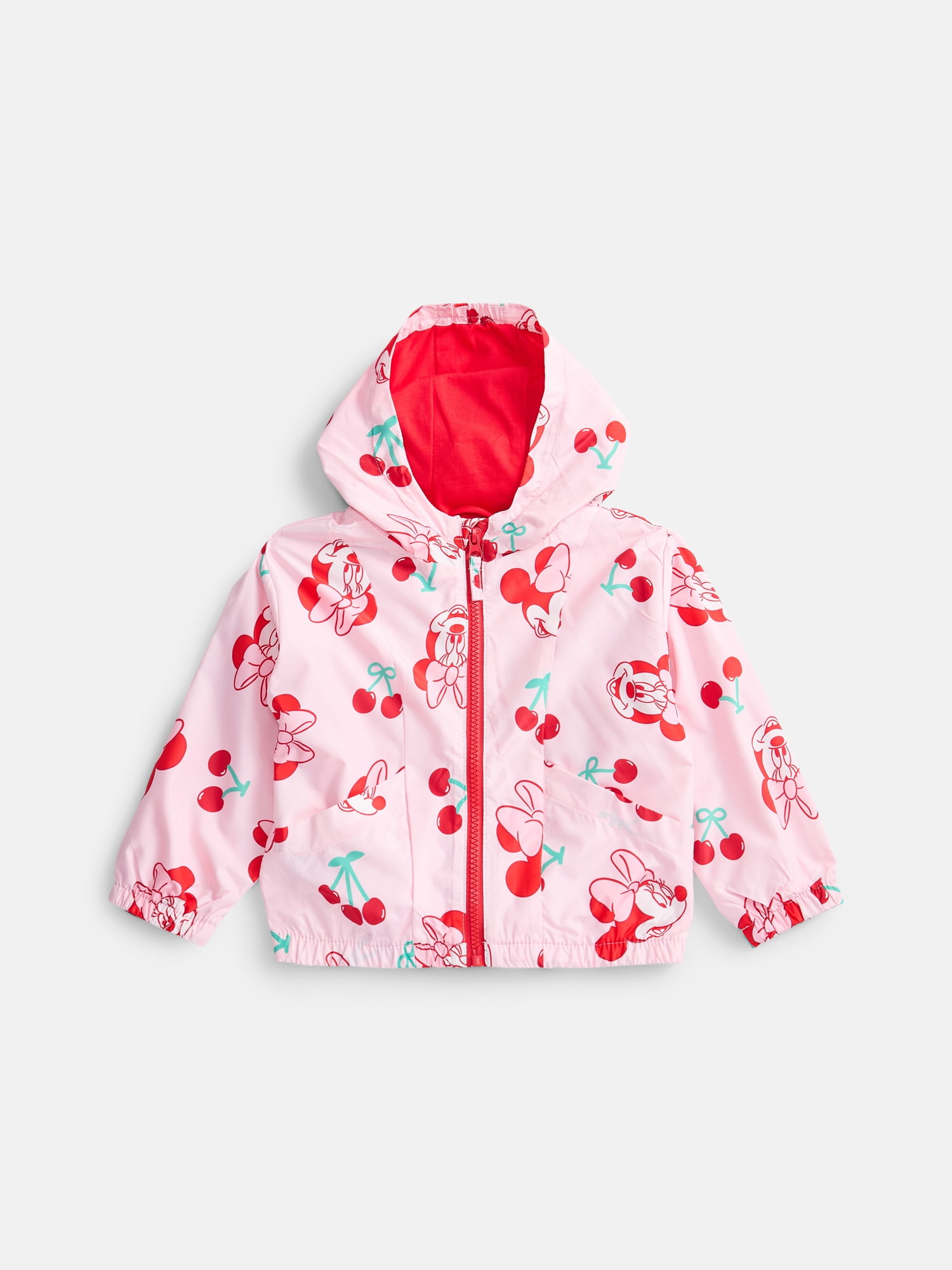 Minnie Mouse Toddler Girls Lightweight Windbreaker Jacket, Sizes 2T-5T