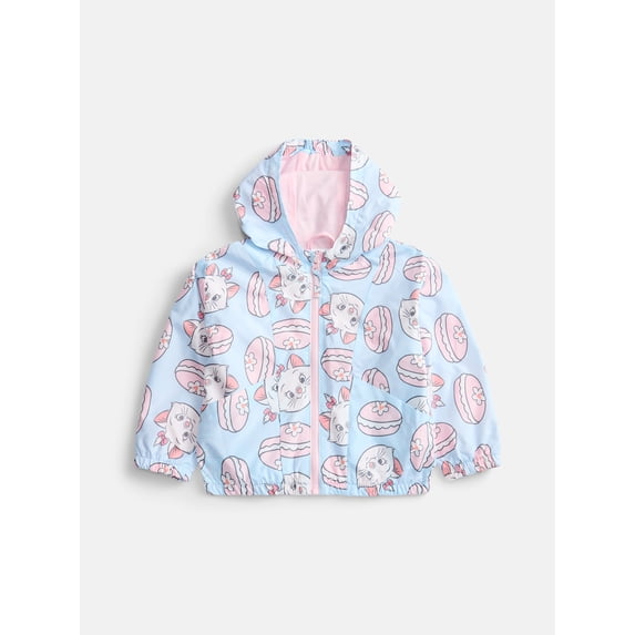 The Aristocats Marie Toddler Girls Lightweight Windbreaker Jacket, Sizes 2T-5T