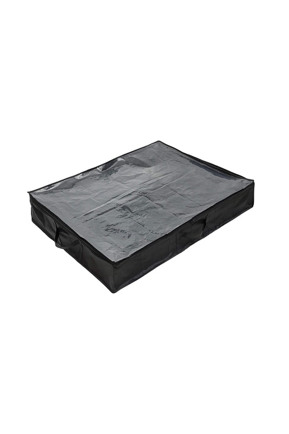 TG,LLC Treasure Gurus 12 Pair Clear Pull Out Shoe Under Bed Hidden Storage Bag Closet Floor Organizer Rack w/Dividers Holder Box