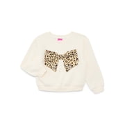Minnie Mouse Toddler Girls Fleece Novelty Crew Sweater, Sizes 2T-5T