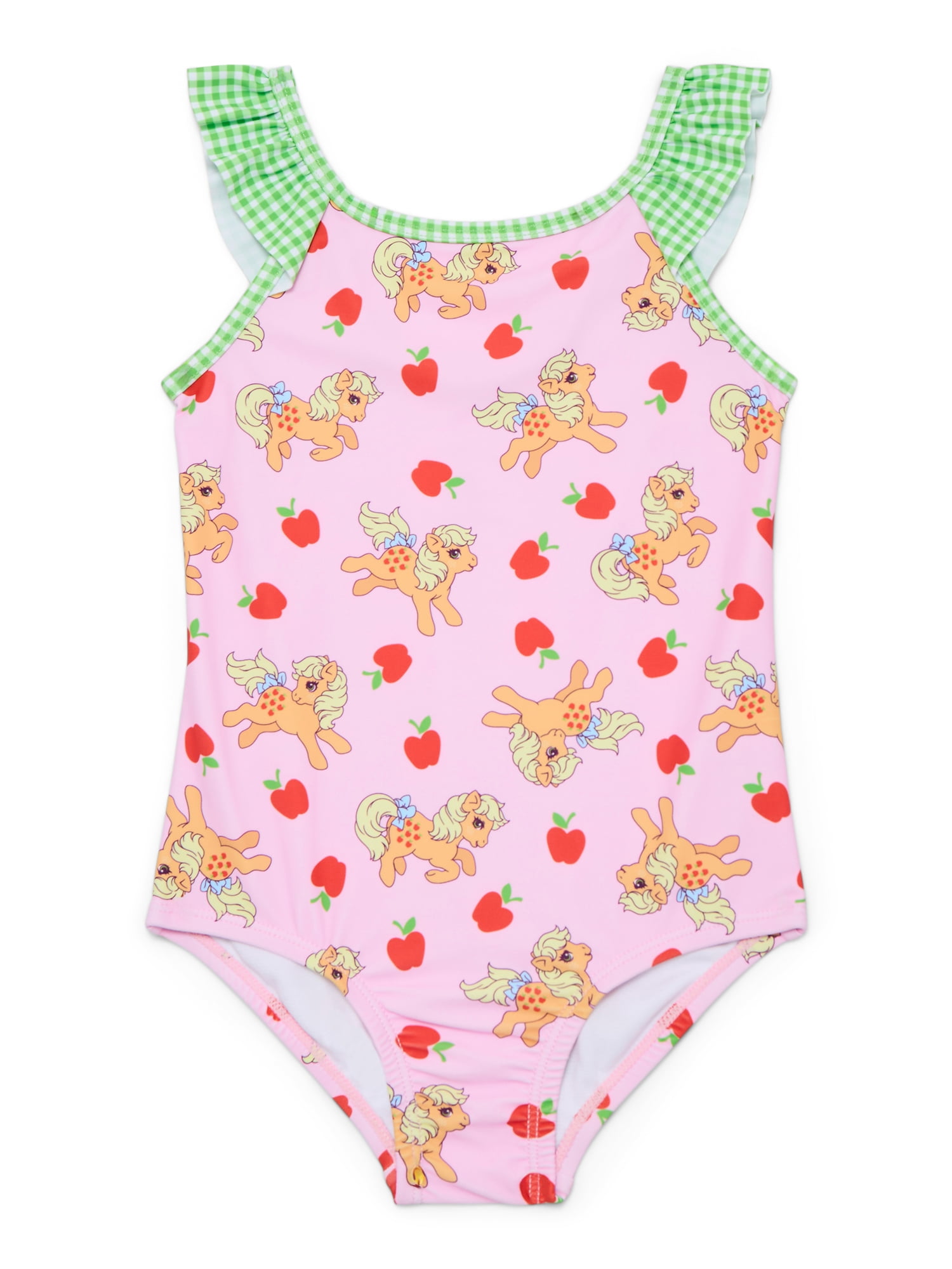 Character Toddler Girl Ruffle Strap One- Piece Swimsuit, Sizes 12M-5T